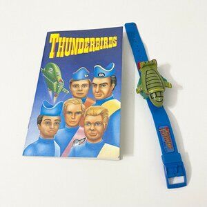 Vintage 90s Thunderbirds TV Show Notebook and Watch Not Working